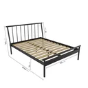 Ver imagem 2 de Cama Queen em Aço Begônia CabeCasa MadeiraOriginals Preto/Fosco