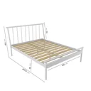 Ver imagem 2 de Cama Queen em Aço Begônia CabeCasa MadeiraOriginals Branco