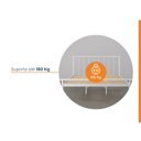 Ver imagem 3 de Cama Queen em Aço Begônia CabeCasa MadeiraOriginals Branco