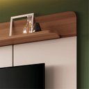 Ver mais imagens de Painel Tv 70 Pol 180cm Bancada Suspensa Galax Off/castanho - Hb Móveis