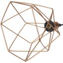 Ver imagem 5 de Pendente Aramado Cálice Luminária Lustre Luxo Teto Retrô Vintage Cobre Rose Gold Industrial
