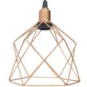 Ver imagem 4 de Pendente Aramado Cálice Luminária Lustre Luxo Teto Retrô Vintage Cobre Rose Gold Industrial