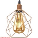 Ver imagem 3 de Pendente Aramado Cálice Luminária Lustre Luxo Teto Retrô Vintage Cobre Rose Gold Industrial