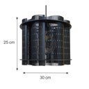 Ver imagem 6 de Lustre Pendente Para Sala Pé direito Duplo Quatro Brisa Preto