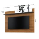 Ver imagem 4 de Painel para Tv até 55 Pol com Prateleira 135x99cm Maia Noce Preto