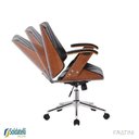 Ver imagem 5 de Cadeira Office Giratória Kopenhagen Diretor Pu Várias Cores Braços Fixos - Fratini