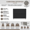 Ver imagem 7 de Cabeceira para Cama Casal King Estofada 1,93 ,Mts Liz Vilajo: Suede Preto