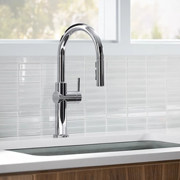 Misturador Monocomando Kohler Crue Bica Alta com Bico Extensível 22972br Cromado - 2