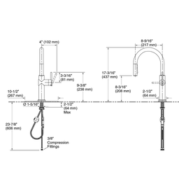 Misturador Monocomando Kohler Crue Bica Alta com Bico Extensível 22972br Cromado - 4