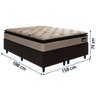Cama Box Baú Queen Colchão Espuma D33 Pillow Top Van Gogh 158x198x70cm Hellen - 5
