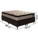 Ver imagem 5 de Cama Box Baú Queen Colchão Espuma D33 Pillow Top Van Gogh 158x198x70cm Hellen