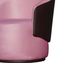 Ver imagem 4 de Poltrona Organica Recepção para Sala Aisha Corano Marrom e Veludo Rosa Chiclete - Incasa Decor