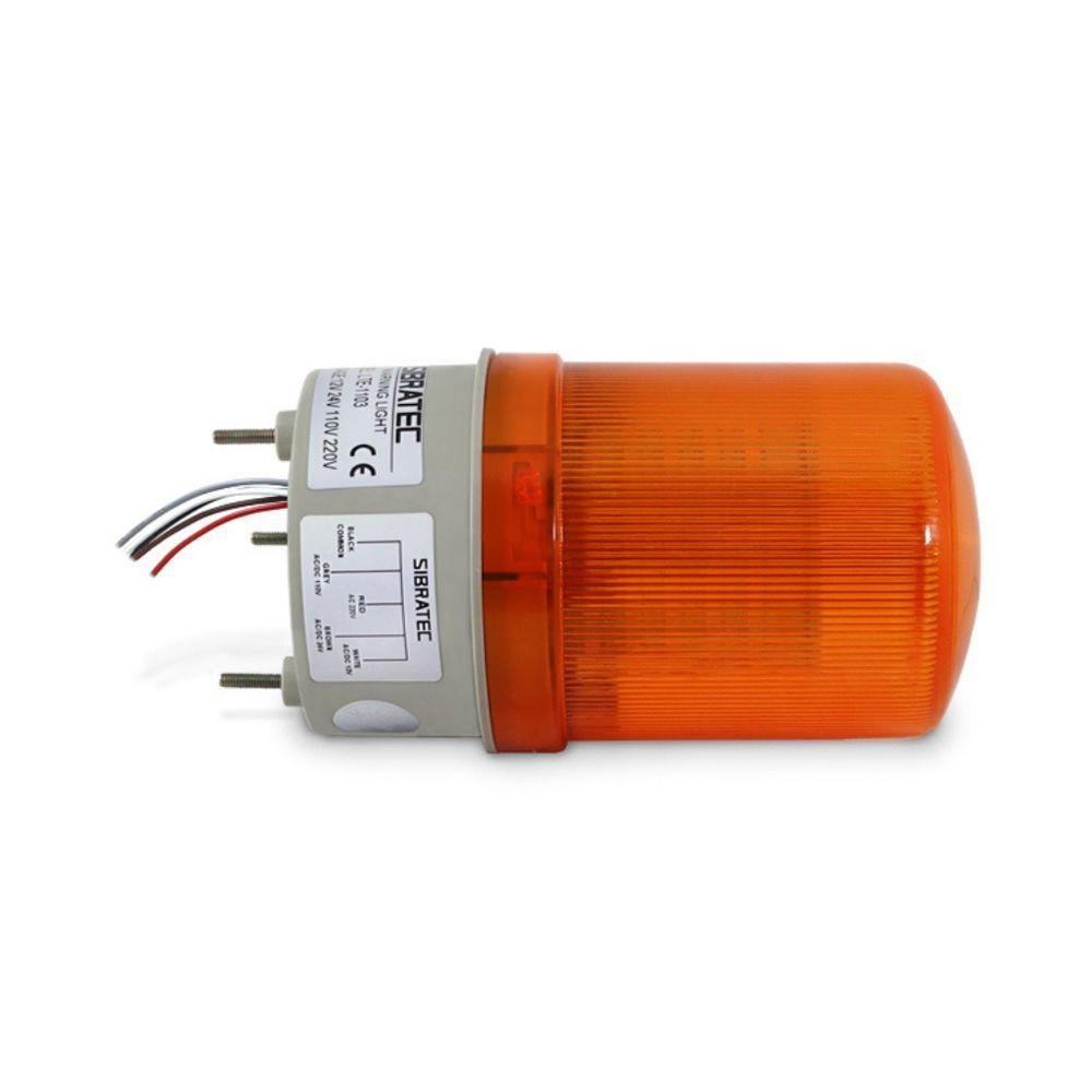 Sinalizador Giratório Giroled Buzzer | 12v até 220vca/vcc | Lte1103-y | Amarelo - 7