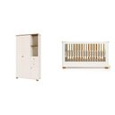 Ver imagem 2 de Quarto de Bebê Completo Berço Evolutivo e Guarda-Roupa Ananda Casatema MadeiraOriginals Bege/Off White/Mel