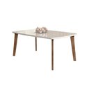 Ver imagem 1 de Mesa de Jantar Mesa de Jantar 1,70 x 0,90 4 Lugares Retangular MDF Off White RV Móveis