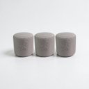 Ver imagem 2 de Kit 03 Puff Perse 36cm Decorativo Puffe Sala Quarto Tecido Linho