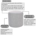 Ver imagem 4 de Kit 03 Puff Perse 36cm Decorativo Puffe Sala Quarto Tecido Linho