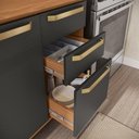 Ver imagem 6 de Armário de Cozinha Completa 3 Gavetas 230cm Canela/Preto Elara Kappesberg