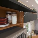 Ver imagem 7 de Armário de Cozinha Completa 3 Gavetas 230cm Canela/Preto Elara Kappesberg