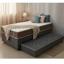 Ver imagem 1 de Cama Box com Colchão Gazin de Molas Ensacadas One Face Air Light + Auxiliar de Espuma Solteiro 88cm