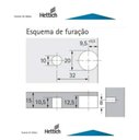 Ver imagem 6 de Kit Com 100 Dispositivo Vb 36/19 Cinza Para Chapa 18mm