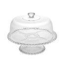 Ver imagem 2 de Prato para Bolo de Cristal 31x25cm Wolff Bolinhas