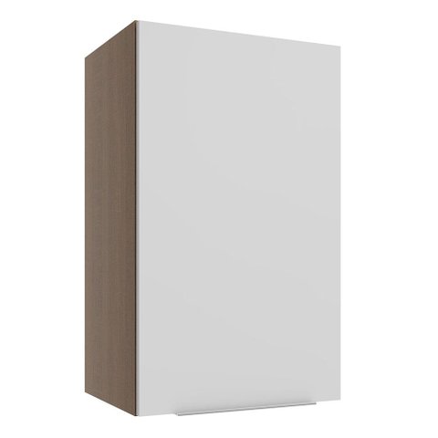 Armário Aéreo Madesa Stella 40 cm 1 Porta Rustic/Branco