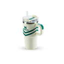 Ver imagem 2 de Copo Quencher Stanley com Canudo com Alça 591ml - Cream Chevron