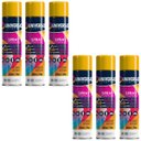 Ver imagem 2 de Tinta Spray 400ml Amarelo Uso Geral em Aço Ferro Gesso Couro Cerâmica | Universo | Kit 06 Un