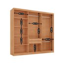 Ver imagem 5 de Guarda Roupa Casal Toronto 100 Mdf 6 Portas e 2 Gavetas com Pés Moderna Mobília