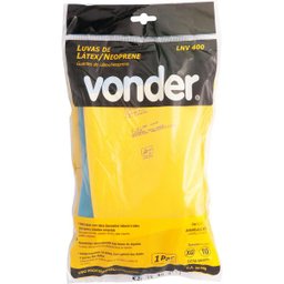 Luva latex neoprene xg amarelo/Azul ca34449 - Vonder - 2