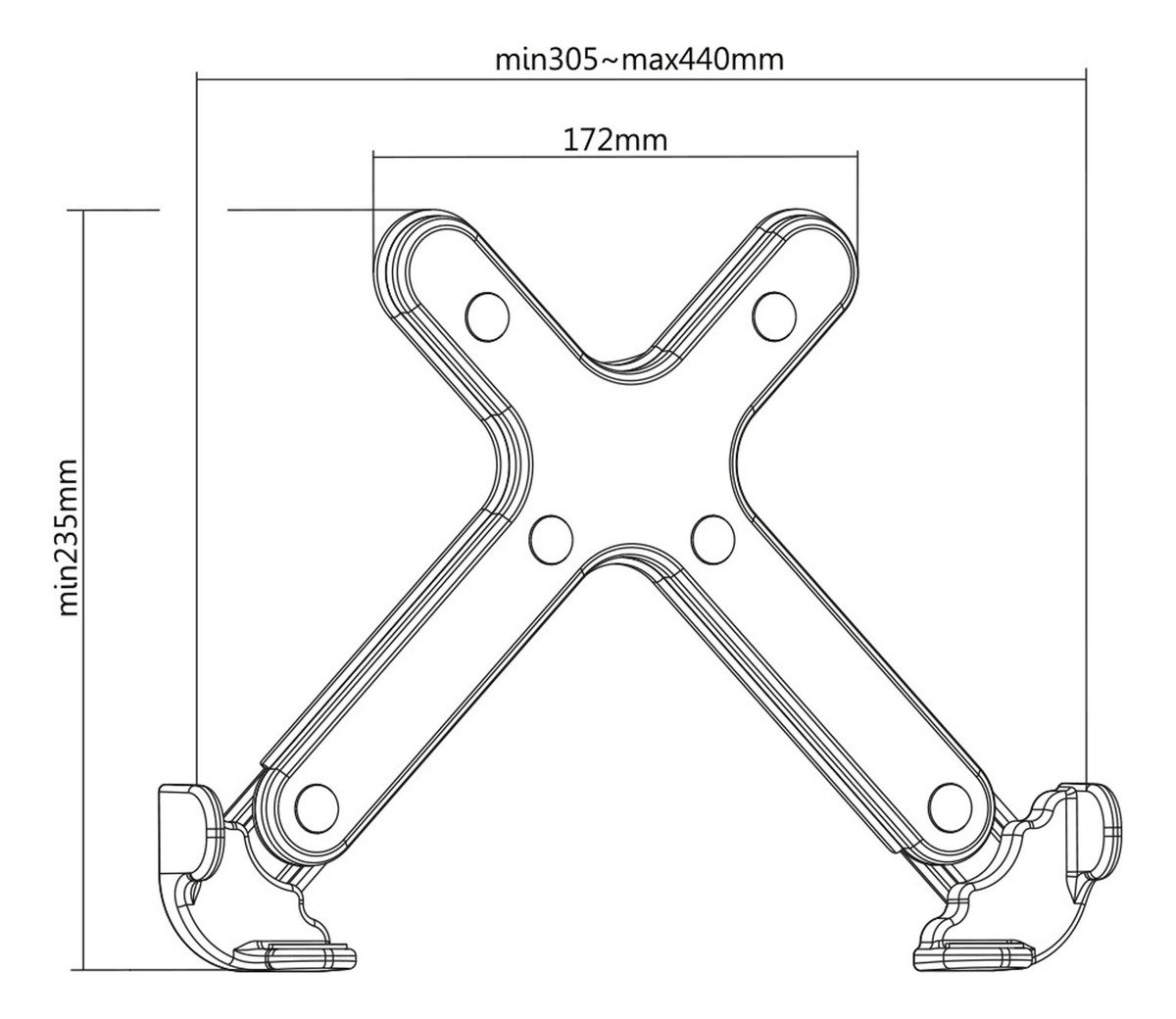 Bandeja de Apoio Preta para Notebook Elg - Fb7510s - 2