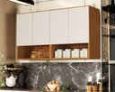 Ver imagem 2 de Armário Aéreo Multiuso para Quarto ou Cozinha Nature/off White