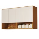 Ver imagem 1 de Armário Aéreo Multiuso para Quarto ou Cozinha Nature/off White