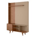 Ver imagem 2 de Estante para TV e Home Theater até 55 Polegadas 136cmx192,5cm Pés em Madeira Maciça Corumbaú Marrom Fendi/Freijó
