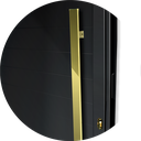 Ver imagem 4 de Porta Lambril Visione c/Puxador D. Super Preto Dourado 90 Brimak
