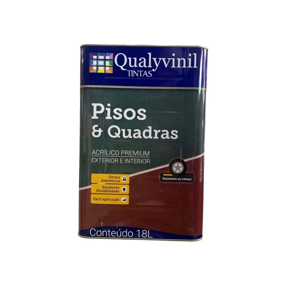 Tinta Acrílico Premium Qualyvinil Látex Piso 18L - 1