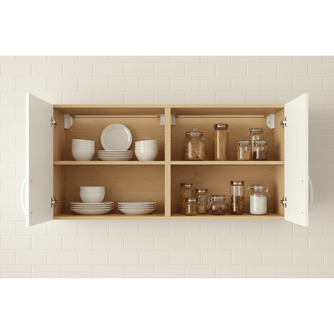 Armário Aéreo 60cm 2 Portas Mdf Branco