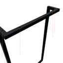 Ver imagem 6 de Apoio Pé para Base de Mesa Estilo Industrial Ferro Preto