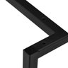 Apoio Pé para Base de Mesa Estilo Industrial Ferro Preto - 3