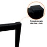 Apoio Pé para Base de Mesa Estilo Industrial Ferro Preto - 5