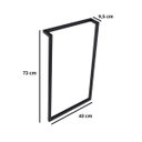 Ver imagem 7 de Apoio Pé para Base de Mesa Estilo Industrial Ferro Preto