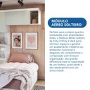 Ver imagem 5 de Armário Aéreo Modulado Solteiro 1 Porta Infinity Branco/Line/Pistache