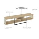 Ver imagem 4 de Rack para TV até 75 Polegadas Industrial 180cm Element Marrom Ciliegio