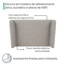 Ver imagem 5 de Cabeceira Casal 140 cm Greta com Frame Linho Sl 77 Peer