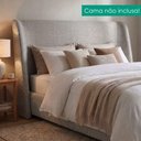 Ver imagem 2 de Cabeceira Casal 140 cm Greta com Frame Linho Sl 77 Peer
