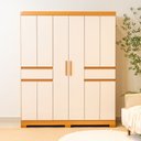 Ver imagem 1 de Guarda-Roupa 10 Portas e 02 Gavetas Olímpia Marrom/Cinamomo/Off White