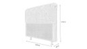 Ver imagem 3 de Cabeceira De Cama Box Daiana Casal 140cm X 118cm Suede Marrom Ms Decor