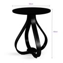 Ver imagem 2 de Mesa Lateral De Canto Pés Cebola 60X50Cm Preto