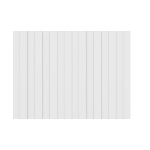 Painel Ripado Milla Branco Mdf 80cm Carraro